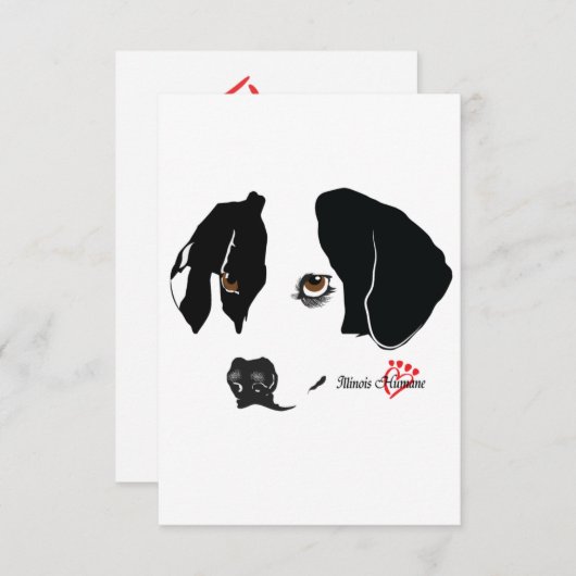 Bruine ogen blanco Kaart (Voorkant / Achterkant)