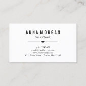 Bruine ogen en roze lips Kitschy Makeup Artist Visitekaartje (Achterkant)