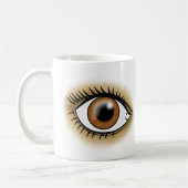 Bruine Ogen icoon Koffiemok (Links)