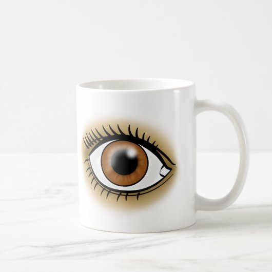 Bruine Ogen icoon Koffiemok (Rechts)