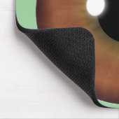 Bruine ogen Iris Aangepaste Muismat kool (Hoek)