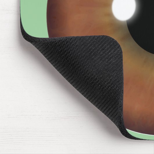 Bruine ogen Iris Aangepaste Muismat kool (Hoek)