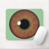 Bruine ogen Iris Aangepaste Muismat kool (Met muis)