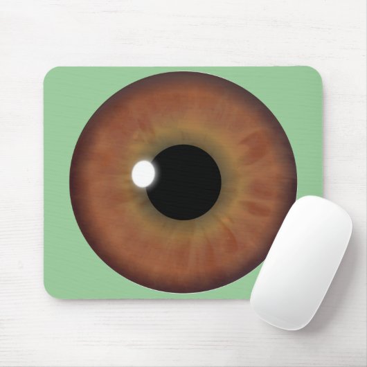 Bruine ogen Iris Aangepaste Muismat kool (Met muis)