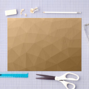 Bruine ombre-gradiënt geometrisch mesh-patroon tissuepapier