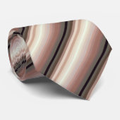 Bruine Ombre Stripes Stropdas (Opgerold)