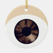 Bruine Oog Sieraad Keramisch Ornament (Voorkant)