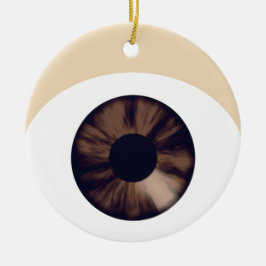 Bruine Oog Sieraad Keramisch Ornament