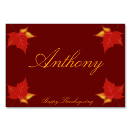 Bruine op maat gemaakte Thanksgiving plaatskaarten Kaart