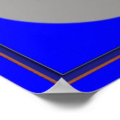 Bruine optische illusie draaien poster (Hoek)