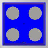 Bruine optische illusie draaien poster (Voorkant)