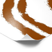 Bruine, Oranje Boho Earth Tone-kleuren Foto Afdruk (Hoek)