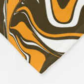 Bruine, Oranje en witte Herfst Oogst Melt Fleece Deken (Hoek)