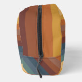 BRUINE ORANJE GEELBLAUWE STREPEN TOILETTASJE (Rechts)