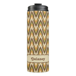 Bruine, Oranje, groene, meetbare trappen voor de r Thermosbeker