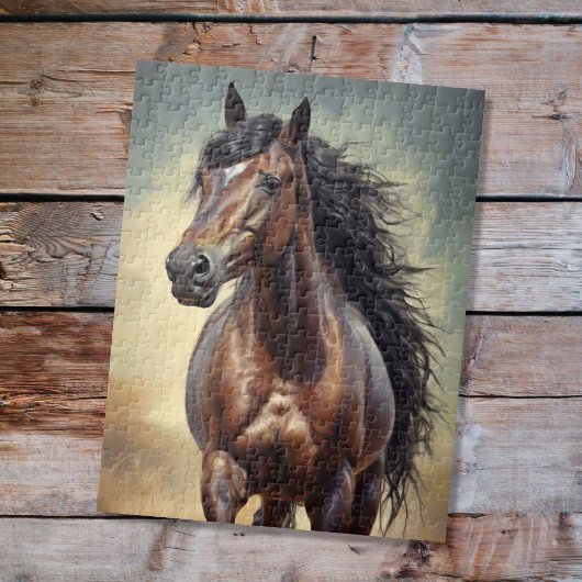Bruine paard legpuzzel