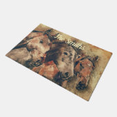 Bruine paarden deurmat (Schuin)