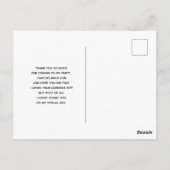  bruine paarden die in de gras liggen Dank u wel Briefkaart (Achterkant)