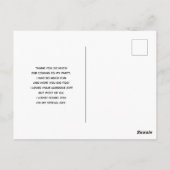  bruine paarden die in de gras liggen Dank u wel Briefkaart (Achterkant)