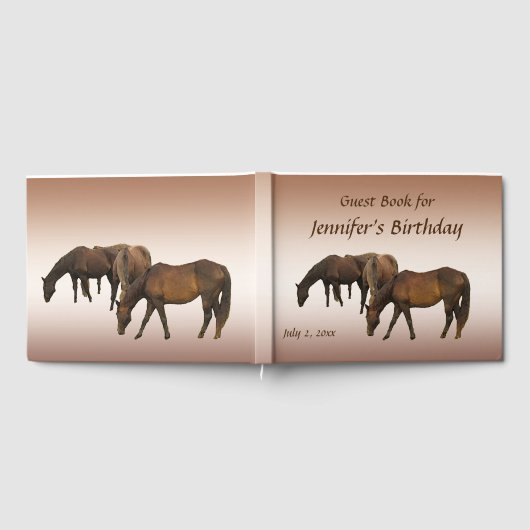 Bruine paarden Dierensterfdag Gastenboek (Volledig)