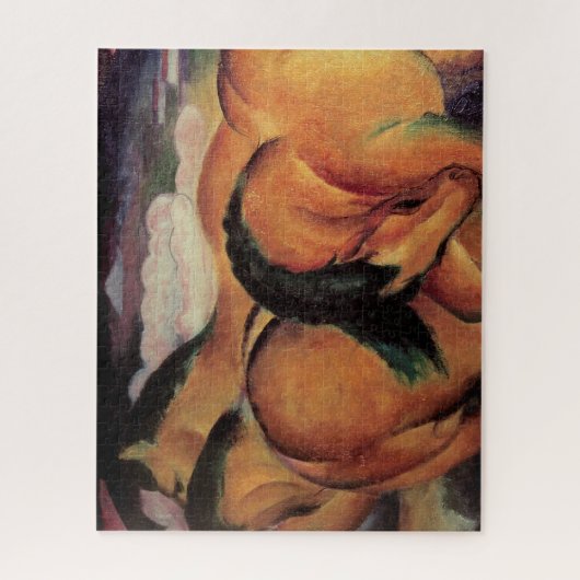 Bruine paarden legpuzzel (Verticaal)