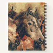 Bruine paarden notitieboek (Achterkant)