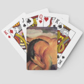 Bruine paarden pokerkaarten (Achterkant)