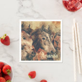 Bruine paarden servet (Insitu)