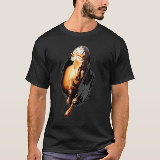 Bruine paarden t-shirt (Voorkant)
