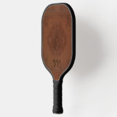 Bruine paardenpenkop pickleball paddle (Links)