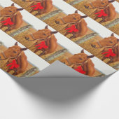 Bruine paardenrog cadeaupapier (Hoek)