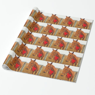 Bruine paardenrog cadeaupapier