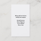 Bruine paardenstallen instappen of aankomen visitekaartje (Achterkant)