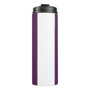 Bruine, paarse en witte strepen thermosbeker