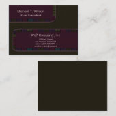 Bruine Paarse tegelgrens Visitekaartje (Voorkant / Achterkant)