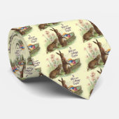 bruine paaskonijnen in korf, ZSSG Stropdas (Opgerold)