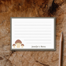 Bruine paddenstoel post-it® notes