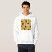 Bruine paddenstoelen hoodie (Voorkant volledig)