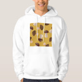 Bruine paddenstoelen hoodie (Voorkant)