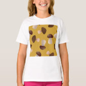 Bruine paddenstoelen t-shirt (Voorkant)