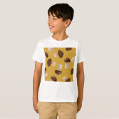 Bruine paddenstoelen t-shirt (Voorkant volledig)