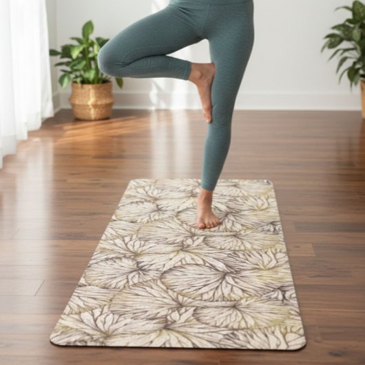 Bruine Palmen Yoga Mat