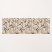 Bruine Palmen Yoga Mat (Voorkant (horizontaal))