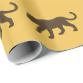 Bruine panter goud cadeaupapier (Rol Hoek)