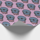 Bruine papegaai cadeaupapier (Hoek)