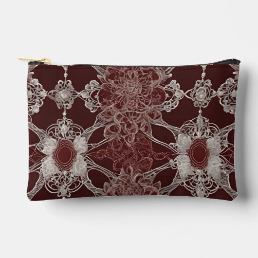 Bruine patronen AI-kunst Etui (Voorkant)