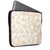 Bruine patroonzak laptop sleeve (Voorkant Rechts)