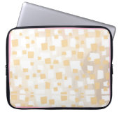 Bruine patroonzak laptop sleeve (Voorkant)