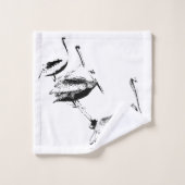 Bruine pelicaanse vogels Wildlife Harbour Bath Tow Bad Handdoek (Wasdoekje)