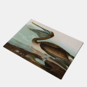 Bruine Pelican Birds of America Audubon Print Deurmat (Schuin)